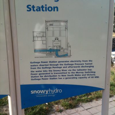 One of the power stations in the sustainable SnowyHydro scheme, implemented about 50 years ago.