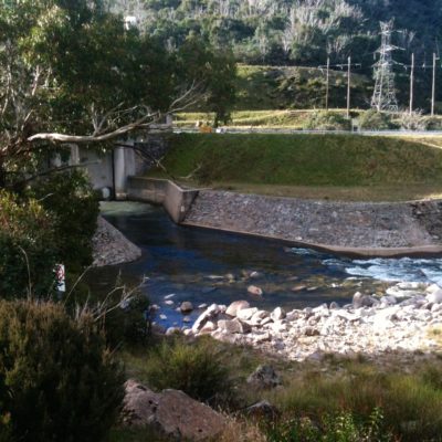 The water continues on its way downstream after having its power harnessed in the plant.