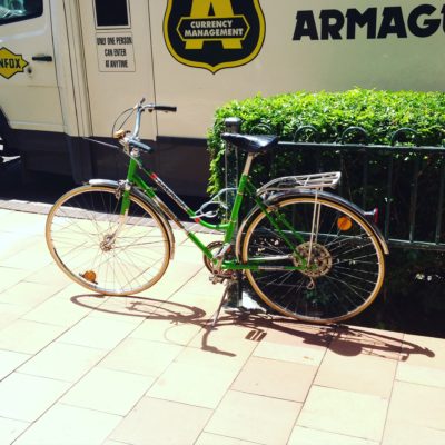 My favourite 1970s Malvern Star Superstar. This is such a sweet bike. A bottom end bicycle for the people in its day but she rides like a dream forty years later.