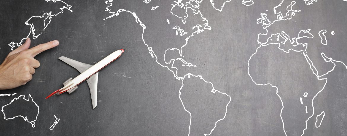 Photo by Andrea Piacquadio: https://www.pexels.com/photo/airplane-over-world-map-on-blackboard-3769118/